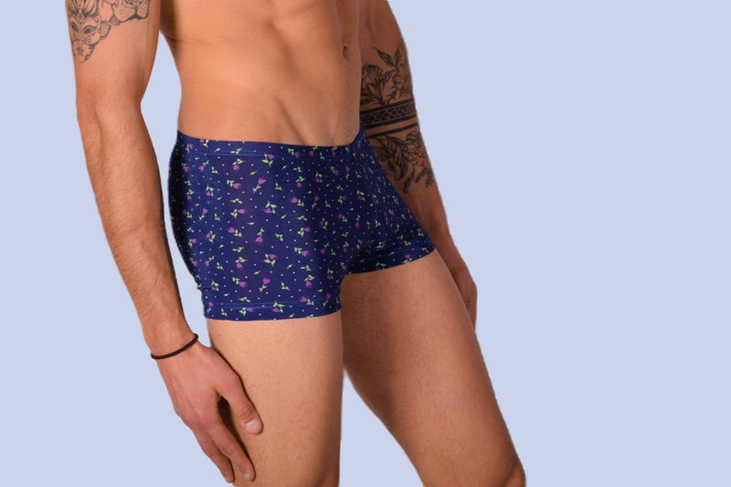 XS/S SMU Mens Hipster Underwear Black Roses 43113 MX125