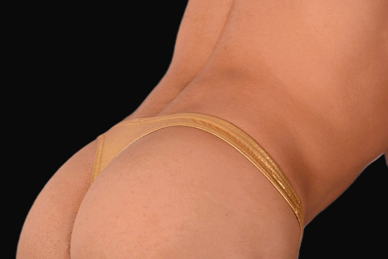 XS/S SMU Mens Hot Gold Flash Thong 33400 MX115