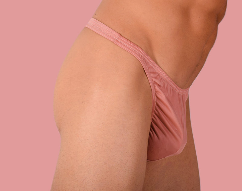 XS/S SMU Mens Silky Touch Thong Salmon 33424 MX112