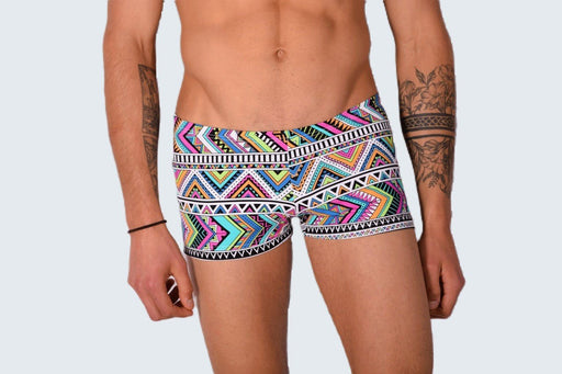 XS/S SMU Mens Swim Hipster Underwear Abstract 43122 MX121