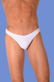 XS/S SMU Mens Swim Tan Thong White 33402 MX112