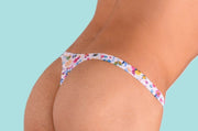 XS/S SMU Mens Thong Underwear 33483 PRINT MX115