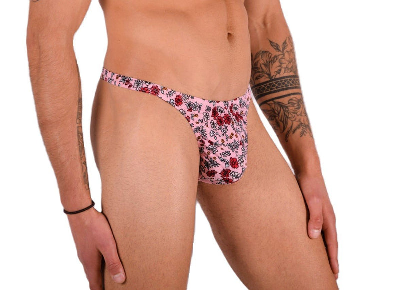 XS/S SMU Mens Thong Underwear 33485 PRINT MX115