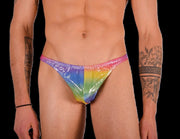 XS/S SMU Mens Thong Underwear 33490 PRINT MX111