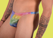 XS/S SMU Mens Thong Underwear 33490 PRINT MX112