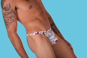 XS/S SMU Mens Thong Underwear Speed Print 33421 MX116