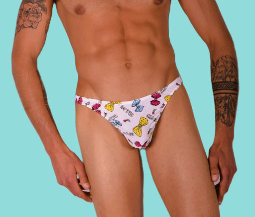 XS/S SMU Mens Thong Underwear Speed Print 33421 MX111