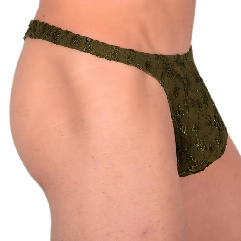 XS/S SMU Sensual Moss Green Thong 33527 MX134