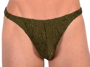XS/S SMU Sensual Moss Green Thong 33527 MX132