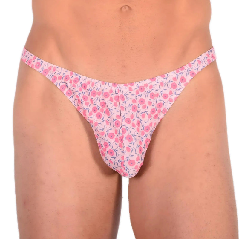 XS/S SMU Sexy Floral Explosion Pink Thong 33536 MX134