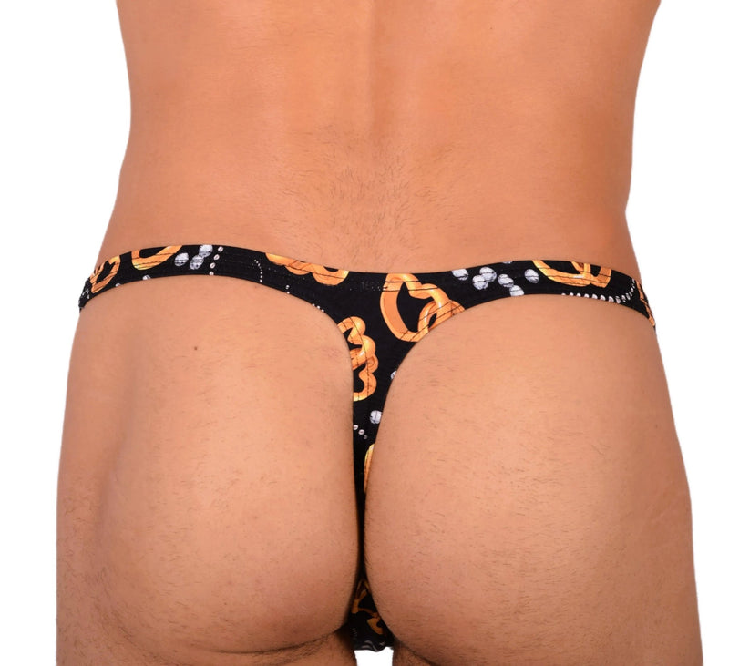 XS/S Smu Tanning Walking around Black Rings Thong MX19 340423