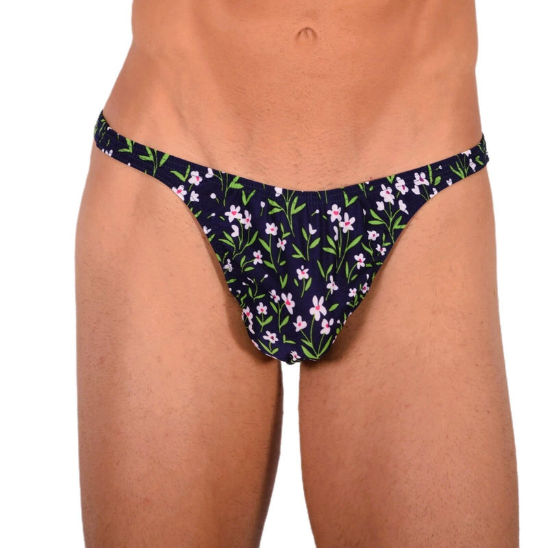 XS/S SMU Tanning Walking around Floral Thong MX19 340381