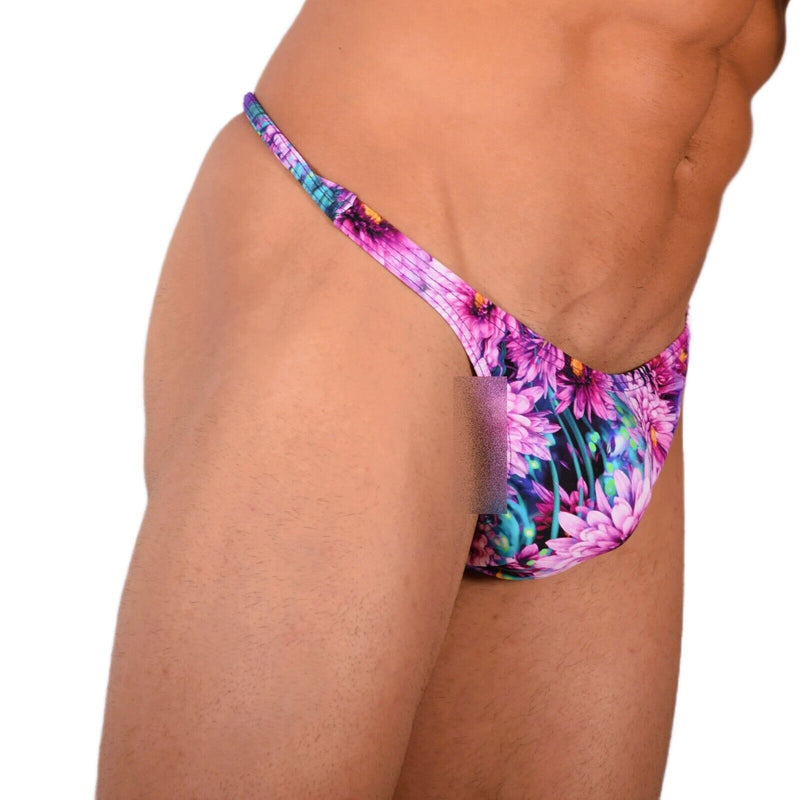 XS/S SMU Tanning Walking around Floral Thong MX19 340455