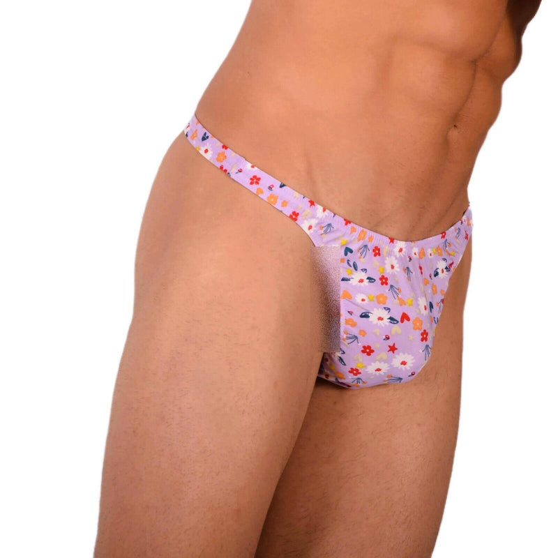 XS/S Smu Tanning Walking around Flowers Thong MX18 339674