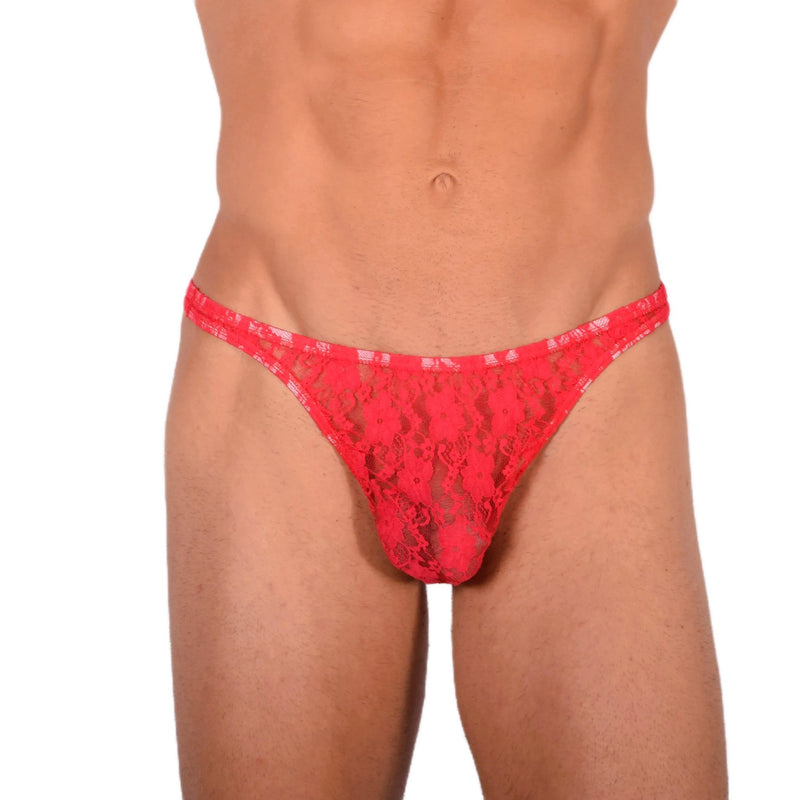 XS/S Smu Tanning Walking around Red C - Thru Thong MX19 340463