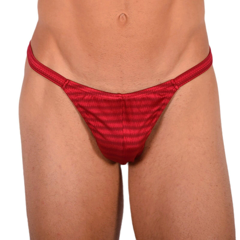 XS/S SMU Tanning Walking around Red Thong MX20 340551