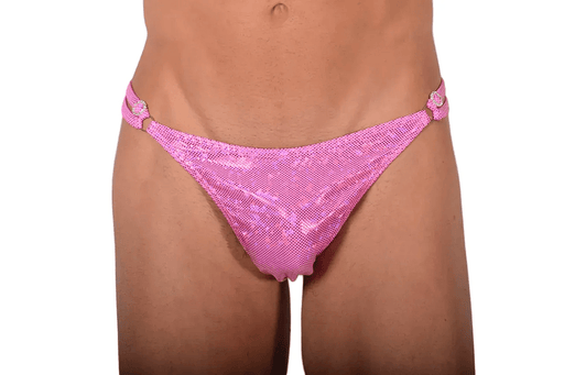 XS/S SMU Thong Rhinestones Pink Flash 28'' 30'' Waist MX10 1005951
