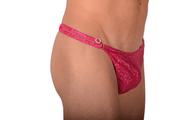 XS/S SMU Thong Rhinestones Splash Pinkish 28'' 30'' Waist MX10 100598a6