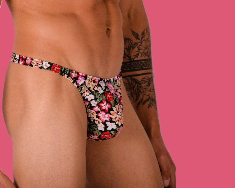XS/S SMU Underwear Thong Flowers Print 33446 MX113