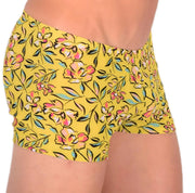 XXS/XS Boxer Sheer Skin Molding Floral Explosion Yellow 33551 MX135