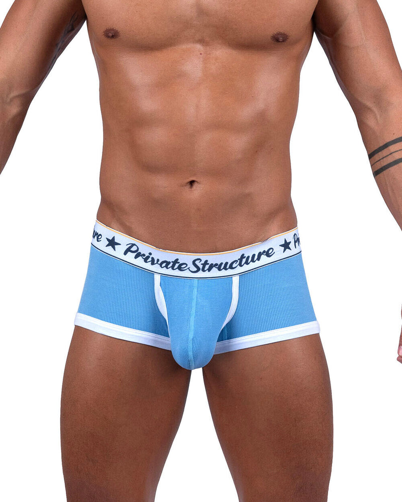 PRIVATE STRUCTURE Boxer classique slip taille moyenne Scrub-Jay Blue 4530 101