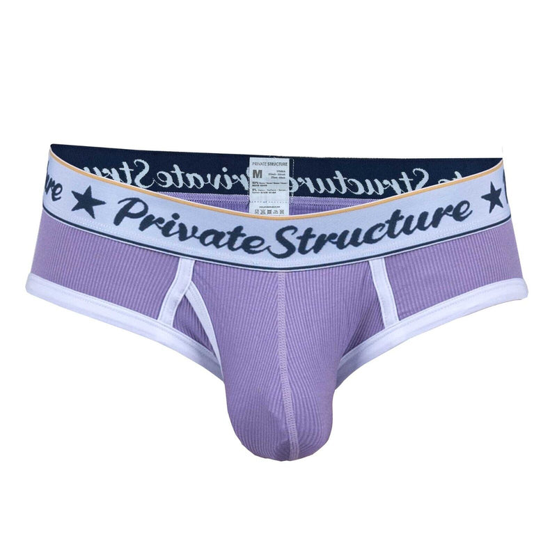 PRIVATE STRUCTURE Slip classique taille mi-haute mini slip en Viola Purple 4529