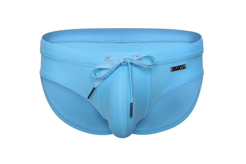 SUKREW Swim Briefs Torrent Rounded Contoured Pouch Lined Swimwear Ice Blue 35