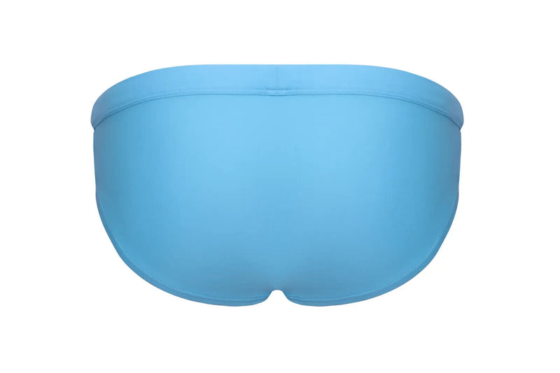 SUKREW Swim Briefs Torrent Rounded Contoured Pouch Lined Swimwear Ice Blue 35