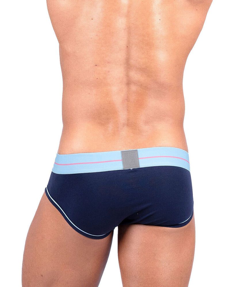 PRIVATE STRUCTURE Brief MO-Lite Cotton Mini Briefs Navy Placid Blue 4104