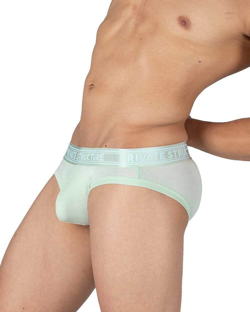 PRIVATE STRUCTURE Culottes mini en viscose de bambou taille mi-haute vert Seacrest 4378 59A