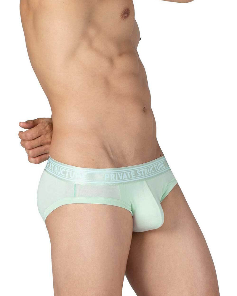 PRIVATE STRUCTURE Culottes mini en viscose de bambou taille mi-haute vert Seacrest 4378 59A