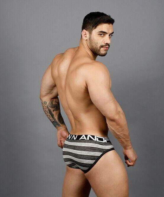 Andrew Christian Brief Ultra Stripe Briefs Chic Slip Black / White 91364 42 - SexyMenUnderwear.com