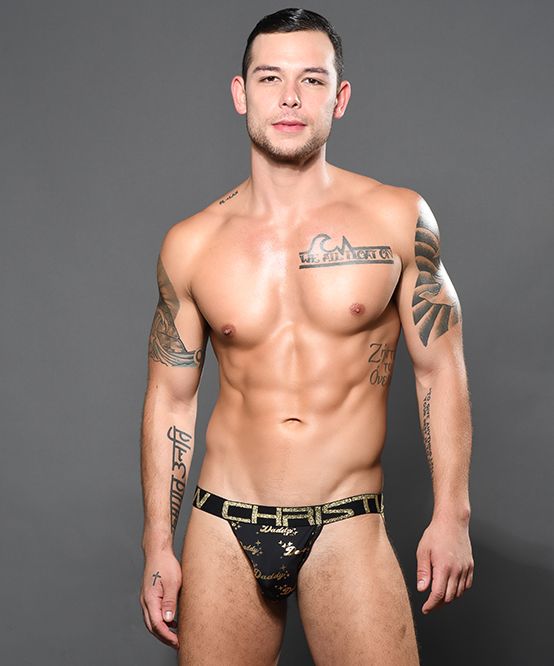 ANDREW CHRISTIAN Daddy Jock Fashion Shimmering Gold Jock Design 92265 13 - SexyMenUnderwear.com