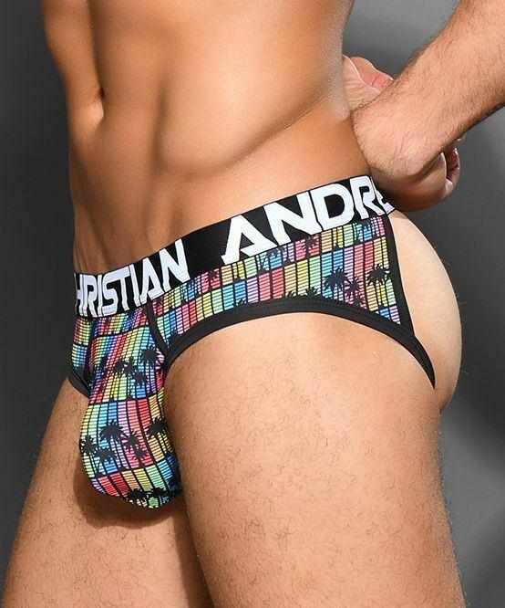 Andrew Christian Jock Disco Palms Frame Jockstrap Almost Naked Pouch 91946 24 - SexyMenUnderwear.com