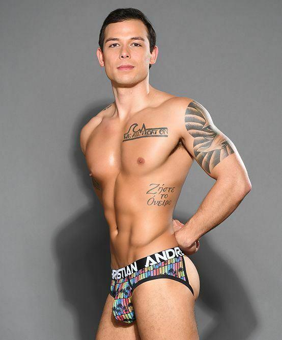 Andrew Christian Jock Disco Palms Frame Jockstrap Almost Naked Pouch 91946 24 - SexyMenUnderwear.com