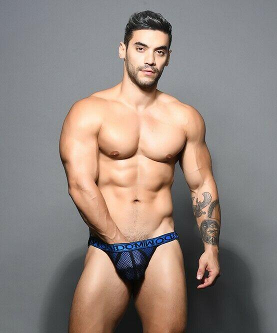 Andrew Christian Jock Dom Ring Jockstrap Hyper-Masc Double-Mesh Royal 91610 50 - SexyMenUnderwear.com
