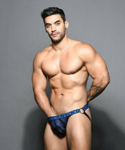 Andrew Christian Jock Dom Ring Jockstrap Hyper-Masc Double-Mesh Royal 91610 50 - SexyMenUnderwear.com