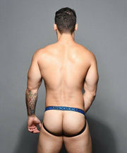 Andrew Christian Jock Dom Ring Jockstrap Hyper-Masc Double-Mesh Royal 91610 50 - SexyMenUnderwear.com