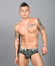 Andrew Christian Jocks Sparkle Denim Arch Jockstrap Silver 91579 26 - SexyMenUnderwear.com