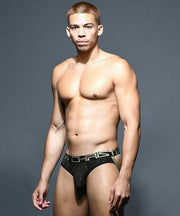 Andrew Christian Jockstrap Glam Stripe Shimmer Gold Jock 92099 48 - SexyMenUnderwear.com