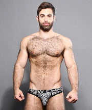 Andrew Christian Jockstrap Metallic Zebra Brief Jock 92294 61 - SexyMenUnderwear.com