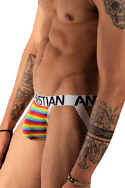 Andrew Christian Jockstrap Pride Stripe Jockstrap Rainbow 91014 22 - SexyMenUnderwear.com