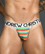 Andrew Christian Jockstrap Pride Stripe Jockstrap Rainbow 91014 22 - SexyMenUnderwear.com