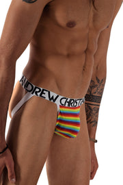 Andrew Christian Jockstrap Pride Stripe Jockstrap Rainbow 91014 22 - SexyMenUnderwear.com