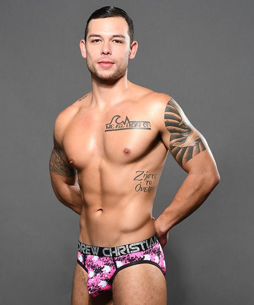 Andrew Christian Radiant Unicorn Brief Glamour Shimmering Pink 92262 37 - SexyMenUnderwear.com