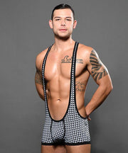 Andrew Christian Singlet Shimering Stud Sparkly Silver 92216 38 - SexyMenUnderwear.com