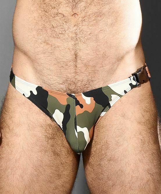Andrew Christian Swim-Brief Camouflage Buckle Bikini Camo Swimwear 7865 21 - SexyMenUnderwear.com