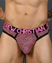 Andrew Christian Thong Neon Paradise Tangas Stripped Pink 91048 15 - SexyMenUnderwear.com