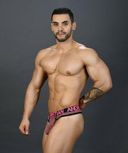 Andrew Christian Thong Neon Paradise Tangas Stripped Pink 91048 15 - SexyMenUnderwear.com