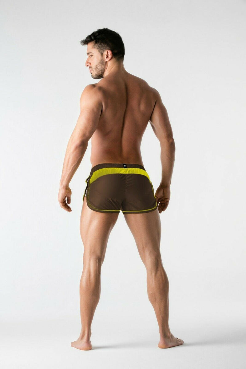 Beach Guard Swimwear MASKULO Swim-Short Tear-Proof Contrast Mesh SW0802-91 32 - SexyMenUnderwear.com